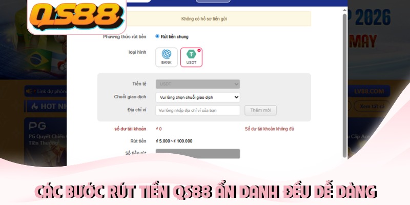 Rút Tiền QS88 - Hướng Dẫn Cách Nhận Thưởng Siêu Tốc 2 Các bước rút tiền QS88 ẩn danh đều dễ dàng